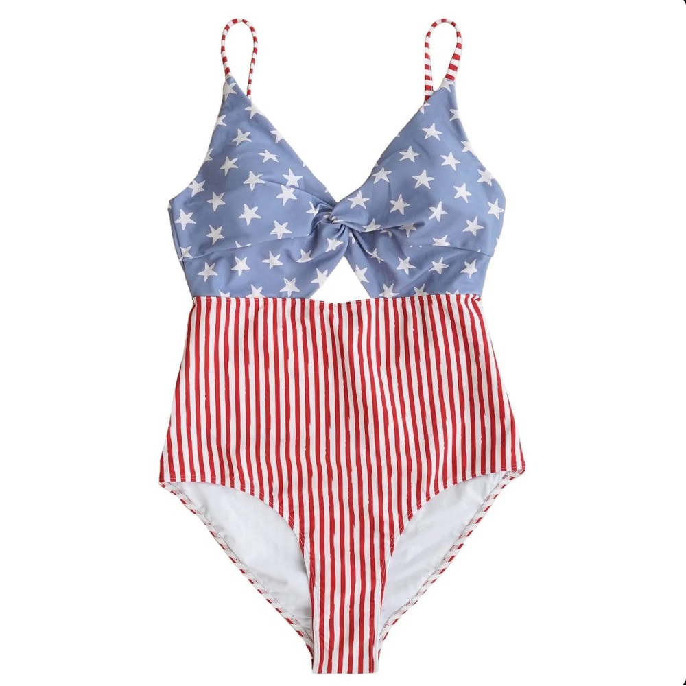 Caden Lane 4th of July Americana One-piece bathing suit size Medium